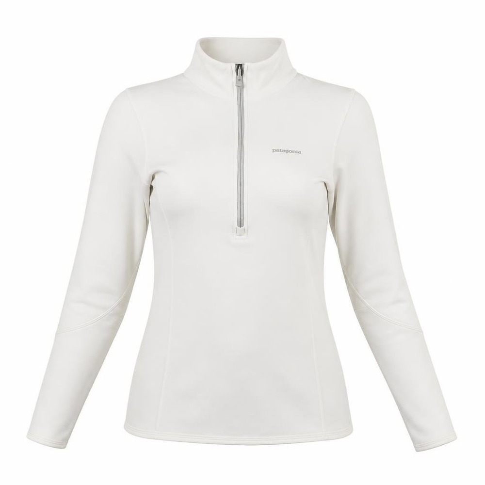 Patagonia Piton Pullover Womens M White Gorpcore 1/2 Zip Hiking Base Layer